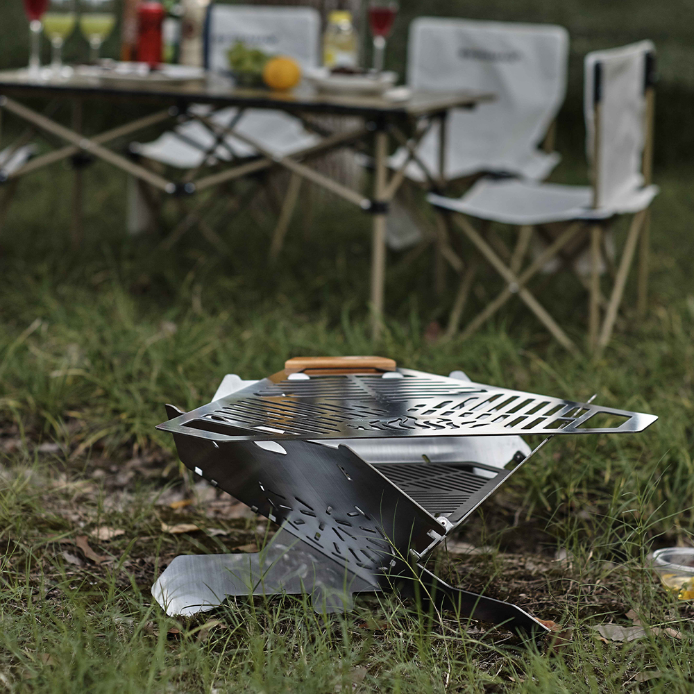 Draagbare opvouwbare barbecue voor buiten